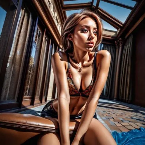 girl on the boat,digital painting,gangloff,world digital painting,photo painting,photorealist,donsky,oil painting,female model,bodypaint,woman on bed,pushkina,digital art,david bates,fujiko,art painting,oil paint,fantasy art,girl in bed,nestruev