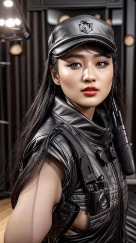 bulletgirl,gantz,yifei,derivable,qiong,3d background,yufeng,xiaofei,girl with gun,gothika,sukeban,beautiful girls with katana,asian woman,femforce,villainess,3d rendered,leatherette,luong,katana,xiaoxi