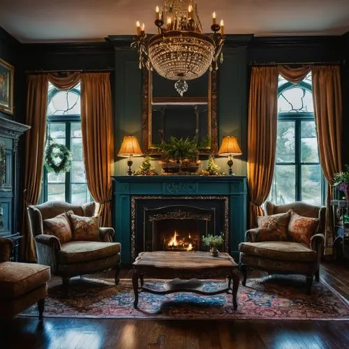 sitting room,victorian room,interior decor,fireplace,ornate room,furnishings,Photography,General,Fantasy