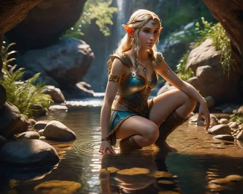 the blonde in the river,water nymph,tiber riven,naiad,inara,cirta,teela,nami,karavas,elona,janna,eilonwy,zarina,zelda,neith,rusalka,merlakia,naiads,girl on the river,elven,Photography,General,Cinematic