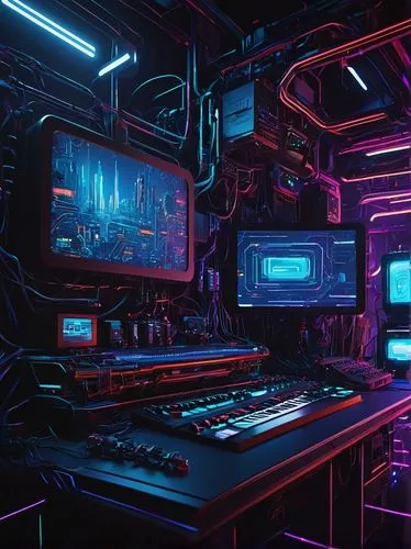 cyberpunk,synth,cyberscene,computer room,spaceship interior,cyberia,ufo interior,computerized,80's design,scifi,cybersmith,cybercity,3d render,neon,cyber,neon ghosts,fractal environment,neon coffee,futuristic,computec,Conceptual Art,Sci-Fi,Sci-Fi 01