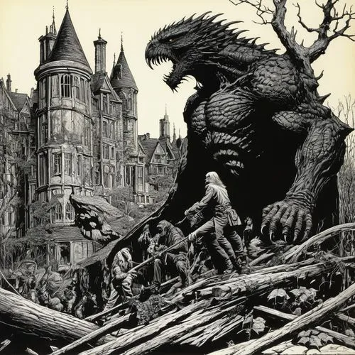 wrightson,kaijuka,gamera,ravenloft,schuitema,ploog,Conceptual Art,Daily,Daily 09