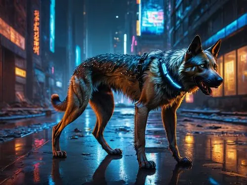 police dog,gsd,a police dog,laika,vigilant dog,german shepherd,cyberpunk,russo-european laika,fox in the rain,malinois,dog,coyote,german shepherd dog,jackal,vigilant,wolf,street dog,king shepherd,posavac hound,german shepards,Art,Classical Oil Painting,Classical Oil Painting 34