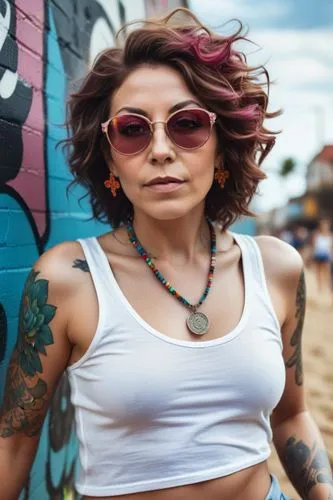 kreayshawn,leela,tattoo girl,tats,difranco,bisignani