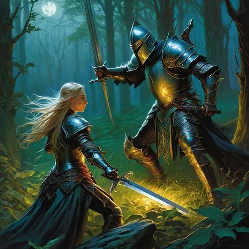 glorfindel,dragonlance,malazan,swordfight,swordfighting,fantasy picture,duelled,defend,defence,elendil,warrior and orc,noldor,finrod,garrison,fantasy art,defense,dagestanis,heroic fantasy,swordsmanship,duels,Illustration,Realistic Fantasy,Realistic Fantasy 03