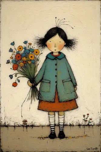 girl picking flowers,cloves schwindl inge,girl in flowers,flower girl,flower painting,marguerite,cartoon flowers,forget-me-not,flower illustrative,little girl in wind,woolflowers,windflower,vincent van gough,wallflower,flower wall en,marguerite daisy,vintage flowers,forget-me-nots,single flowers,stitched flower,Art,Artistic Painting,Artistic Painting 49