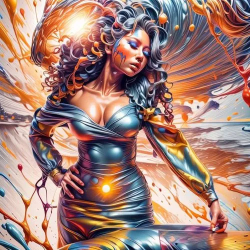 witchblade,neon body painting,fire artist,bodypainting,fire dancer,dazzler,fantasy art,fantasy woman,splash paint,electrocutionist,firedancer,promethea,ultraverse,soulforce,oshun,baoshun,goddess of justice,flame spirit,spray paint,fire angel