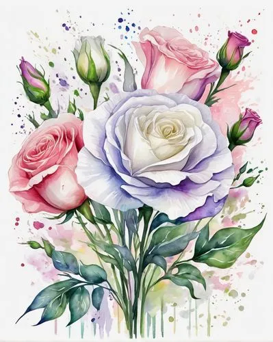 watercolor roses,watercolor floral background,watercolor roses and basket,watercolor flowers,watercolour flowers,rose flower illustration,watercolor flower,flowers png,watercolour flower,flower painting,floral digital background,floral background,floral greeting card,flower background,flower illustrative,flower drawing,white floral background,flower illustration,spray roses,colorful roses,Illustration,Paper based,Paper Based 25