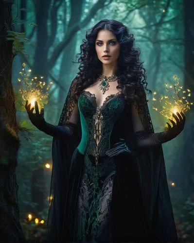 sorceress,the enchantress,magick,faery,faerie,spellcasting,enchantress,sorceresses,fantasy picture,hecate,magickal,enchantment,magicienne,sorceror,wiccan,bewitching,fantasy art,enchanters,druidry,mystical portrait of a girl,Art,Classical Oil Painting,Classical Oil Painting 01