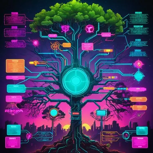 colorful tree of life,tree of life,family tree,connected world,magic tree,computer graphic,cyberscene,cybernet,connected,circuitry,flourishing tree,cyberia,cyberscope,cyberworld,organica,cyberspace,ecosystem,mobile video game vector background,computer art,ubuntu,Conceptual Art,Sci-Fi,Sci-Fi 27