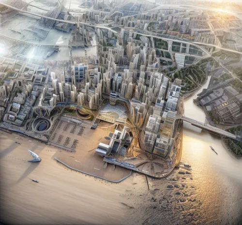 barangaroo,tilt shift,jumeirah beach,dubai marina,busan,dhabi,coastal protection,khobar,sharjah,abu dhabi,urban development,dubai,aerial landscape,abu-dhabi,united arab emirates,hassan 2 mosque,jbr,busan sea,digital compositing,3d rendering