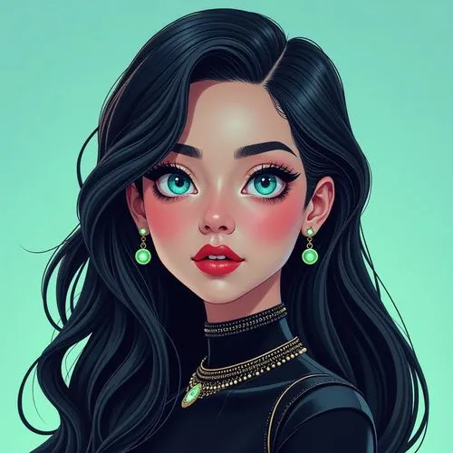 fantasy portrait,girl portrait,vector illustration,digital art,vector girl,kommuna,Conceptual Art,Sci-Fi,Sci-Fi 10