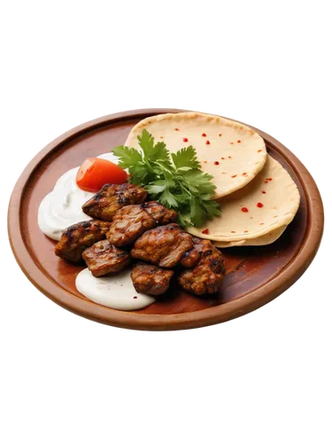 Turkish cuisine, delicious kebab, juicy meat, golden brown skin, crispy crust, savory aroma, traditional plate, colorful garnish, fresh parsley, ripe tomatoes, creamy yogurt sauce, warm pita bread, ru