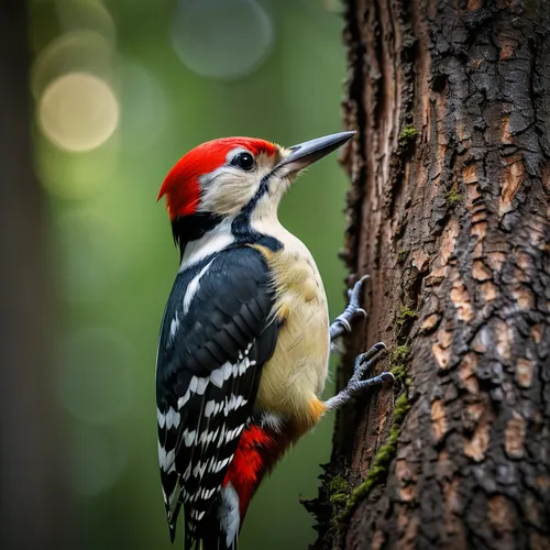 woodpecker,woodpecker bird,great spotted woodpecker,flicker woodpecker,pileated woodpecker,red-bellied woodpecker,red bellied woodpecker,acorn woodpecker,red headed woodpecker,woodpecker finch,ivory-billed woodpecker,hairy woodpecker,red-cheeked,red feeder,red beak,periparus ater,piciformes,downy woodpecker,sharp beak,black woodpecker,Photography,General,Fantasy