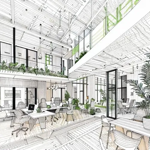 highlight the sustainable materials alone,house plants,greenhouse,green living,the garden society of gothenburg,loft,houseplant,interior design,potted plants,modern office,interiors,archidaily,greenho