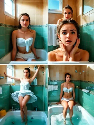 the girl in the bathtub,bathtub,tub,miley,bathtubs,jacuzzis,Photography,General,Realistic