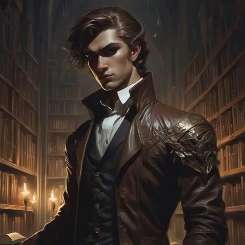 seregil,carnacki,elizalde,librarian,carstairs,vladislaus,bonnefoy,bibliographer,arcanjo,jarlaxle,lestrange,bibliophile,dragomir,byronic,lestat,ravenloft,jarndyce,lucian,robert harbeck,corvo,Conceptual Art,Fantasy,Fantasy 01