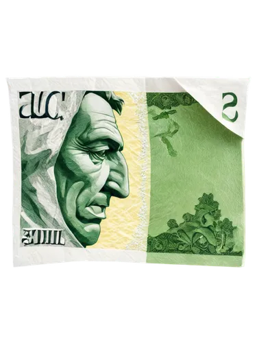 $250 bill, crumpled paper, partially folded, white background, realistic texture, detailed wrinkles, slight shadow, 3/4 composition, soft focus, warm lighting, shallow depth of field.,new zealand doll