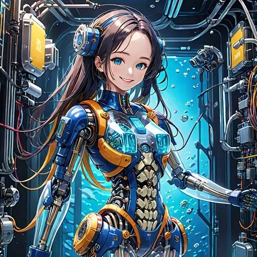 aquanaut,amano,cg artwork,sci fiction illustration,scuba,mechanical,scifi,ixia,underwater background,atlantis,cyborg,water nymph,aquarius,aqua studio,divemaster,ilightmarine,under sea,constellation centaur,deep sea diving,apiarium,Anime,Anime,General