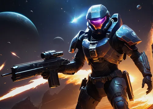 plasma bal,nova,bot icon,wall,core shadow eclipse,twitch icon,crucible,alien warrior,erbore,nebula guardian,halo,shooter game,twitch logo,infiltrator,mercenary,massively multiplayer online role-playing game,cg artwork,welding helmet,fortnite,edit icon,Illustration,Retro,Retro 09