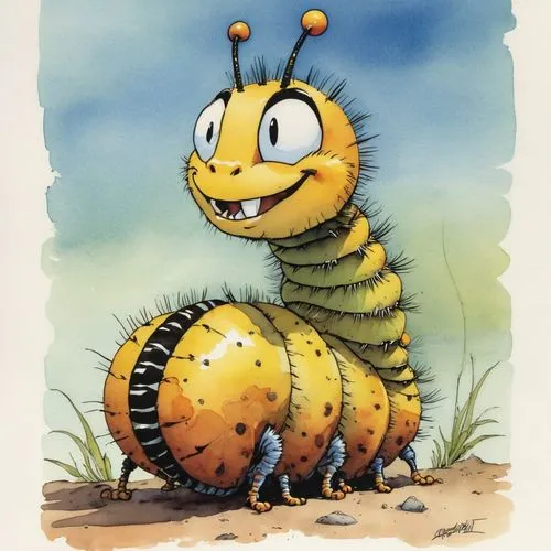 gray sandy bee,waspy,antlion,muckbee,millipede,waggle,brush beetle,sawflies,yellow jacket,bee friend,drawing bee,ormsbee,budworm,fur bee,cutworms,palaephatus,vespula,megacles,burruchaga,myriapods,Illustration,Children,Children 02