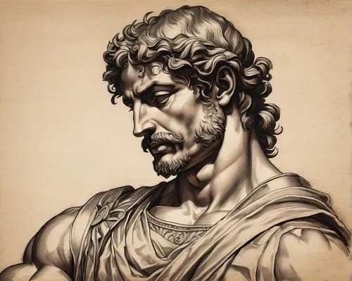 2nd century,marcus aurelius,thymelicus,bernini,trajan,caesar,the roman empire,lampides,julius caesar,poseidon god face,roman,michelangelo,claudius,poseidon,bacchus,roman ancient,hercules,asclepius,roman history,perseus,Art,Classical Oil Painting,Classical Oil Painting 05