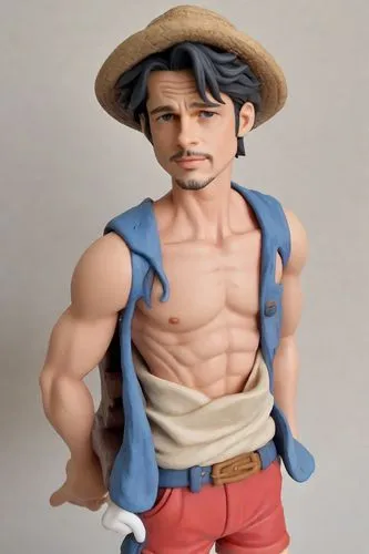 3d figure,joestar,jigoro,game figure,actionfigure,gyakuten,Digital Art,Clay