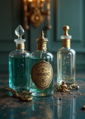 penhaligon,grossmith,perfume bottles,apothecaries,perfumery,oudh,Photography,General,Realistic