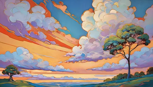 coastal landscape,robert duncanson,rainbow clouds,volcanic landscape,beach landscape,high landscape,landscape,autumn landscape,dune landscape,mushroom landscape,carol colman,steve medlin,desert landscape,fall landscape,panoramic landscape,salt meadow landscape,rural landscape,uluru,landscapes,tommie crocus,Illustration,Retro,Retro 08