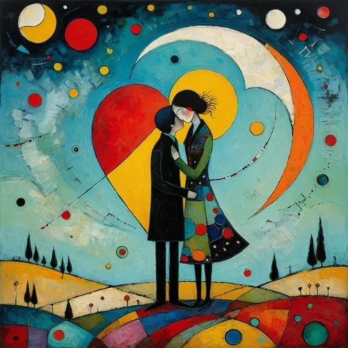 amantes,kandinsky,jasinski,young couple,mousseau,cocorosie,Art,Artistic Painting,Artistic Painting 49