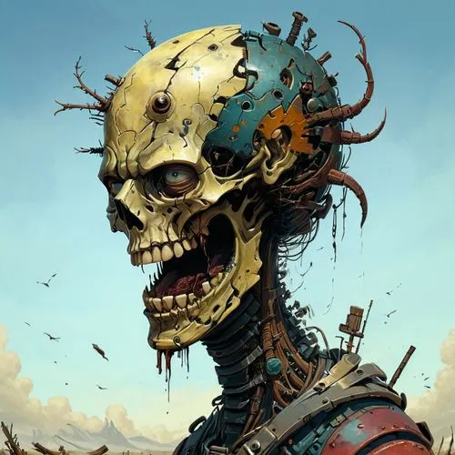 skull racing,death head,panhead,scull,skull sculpture,bisley,Illustration,Realistic Fantasy,Realistic Fantasy 28