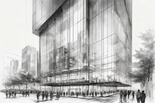 renderings,unbuilt,glass facade,bunshaft,costanera center,glass facades,tishman,koolhaas,revit,damrosch,juilliard,difc,glass building,azrieli,gensler,edificio,arcology,upbuilding,sketchup,reforma,Illustration,Black and White,Black and White 30