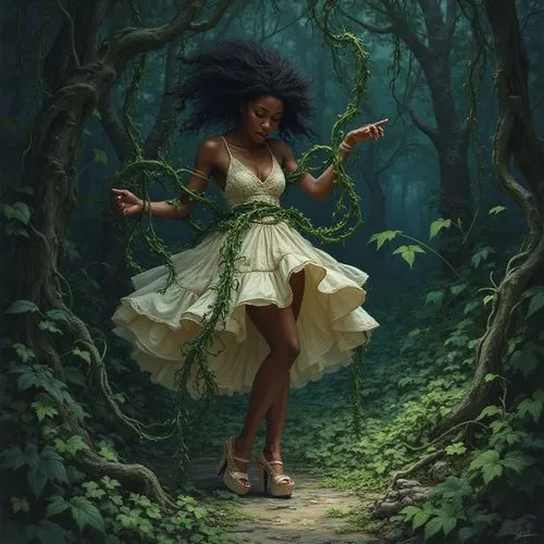 ballerina in the woods,dryad,faerie,fantasy picture,dryads,fae,Photography,General,Realistic