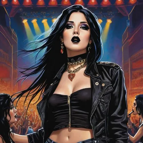 rock chick,goth woman,goth festival,elvira,deathrock,viveros,rocker,brubaker,loudwire,tairrie,daffney,domino,razorblade,jauregui,skold,xandria,blackthorne,neverthless,firewind,kreator,Conceptual Art,Fantasy,Fantasy 23