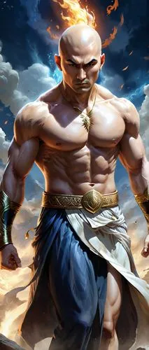 vamana,sagat,nappa,heihachi,aang,sokka,fujin,kilik,bhishma,ramchandra,ryu,majin,raziel,yujiro,chanakya,shokan,theravada,rahula,orishas,kamehameha,Illustration,Realistic Fantasy,Realistic Fantasy 01