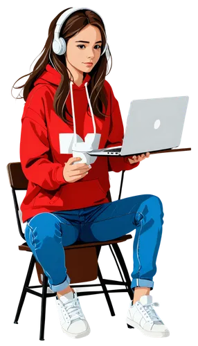 girl at the computer,girl studying,vector art,vector illustration,programadora,girl drawing,illustrator,vectorial,computer graphic,vector image,girl sitting,computer addiction,digital art,laptop,hila,spinelli,writer,vector graphic,digital creation,authoring,Art,Artistic Painting,Artistic Painting 43