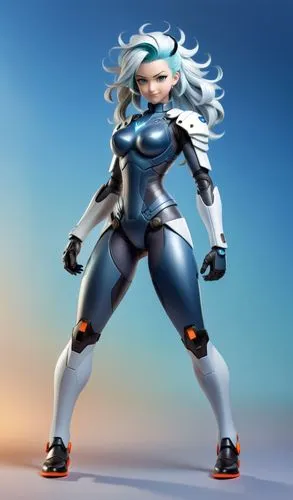 silverite,cyberathlete,cyberstar,3d figure,ssx,femforce,Unique,3D,3D Character