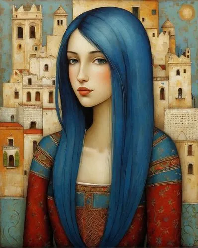 young woman,italian painter,hallia venezia,portrait of a girl,rosella,la violetta,lacerta,mystical portrait of a girl,cleopatra,romantic portrait,persian poet,girl with cloth,girl portrait,sultana,fantasy portrait,boho art,alhambra,jasmine blue,girl in a historic way,artemisia,Art,Artistic Painting,Artistic Painting 29