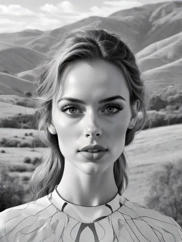 florrie,veruschka,kidman,nomellini,khnopff,johansson,Digital Art,Line Art