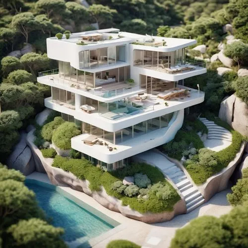 escala,fresnaye,dunes house,riviera,luxury property,modern architecture,Unique,3D,Panoramic