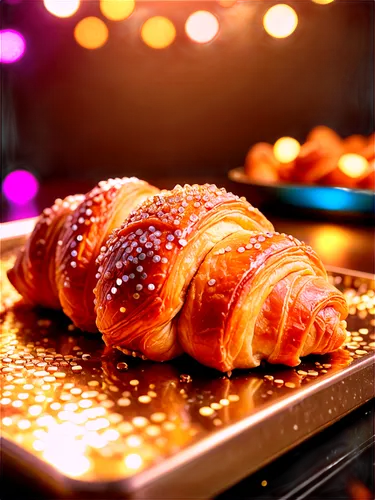 Flaky croissant, golden brown, crispy edges, soft center, layered dough, morning breakfast, French patisserie style, warm lighting, 3/4 composition, shallow depth of field, realistic texture, subtle s