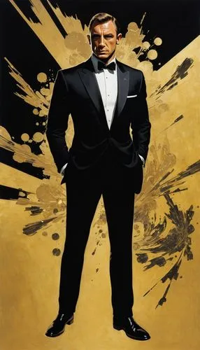 james bond,bond,daniel craig,black businessman,spy,a black man on a suit,kingpin,suit actor,muhammad ali,smoking man,tuxedo,cary grant,mohammed ali,pow,matador,strongman,mafia,caracalla,gentleman icons,ceo,Illustration,Realistic Fantasy,Realistic Fantasy 29