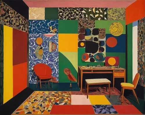 kitaj,bluemner,mondriaan,marimekko,feitelson,savoye,hodgkin,munari,pasmore,mahdavi,paolozzi,sottsass,hoyland,sommerfeldt,boijmans,hollein,gemeentemuseum,rietveld,corbusier,casgrain,Art,Artistic Painting,Artistic Painting 38