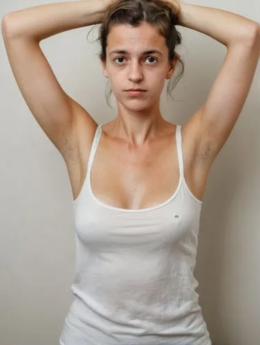 cotton top,girl in t-shirt,underarms,female model,armpits,magnesia