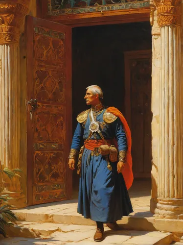 middle eastern monk,persian poet,ottoman,orientalism,pilate,king david,moorish,sultan ahmed,constantinople,thracian,jordanian,abraham,genesis land in jerusalem,sultan,roman soldier,from persian shah,caracalla,king caudata,thymelicus,imperator,Art,Classical Oil Painting,Classical Oil Painting 42