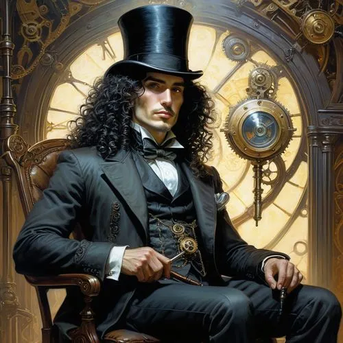 clockmaker,coloccini,watchmaker,brunel,pocketwatch,norrington,gringoire,longcase,guzaarish,comendador,alatriste,the magician,horologist,paganini,salieri,antiquorum,dickensian,harnell,dickinson,gentlemanly,Illustration,Realistic Fantasy,Realistic Fantasy 03