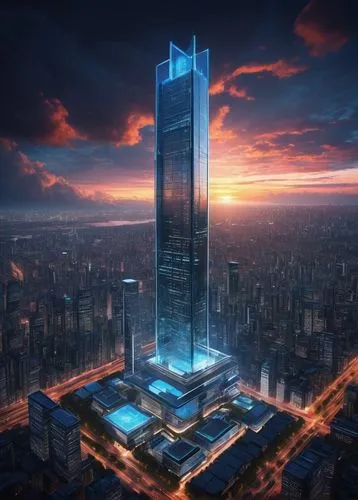 the skyscraper,skyscraper,cybercity,guangzhou,skycraper,metropolis,megacorporation,skyscraping,supertall,cyberport,tianjin,shenzhen,chengli,shanghai,lexcorp,zhengzhou,ctbuh,pc tower,futuristic architecture,megalopolis,Illustration,Japanese style,Japanese Style 13