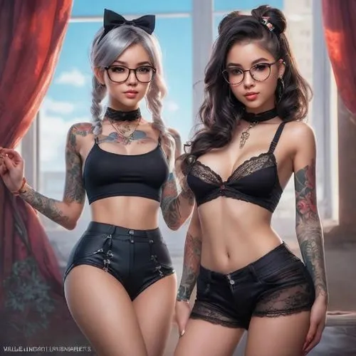 two glasses,burlesques,retro pin up girls,pin-up girls,bombshells,kittani,butterfly dolls,pin up girls,two girls,tatu,chicanas,secretaries,asiaticas,cyberangels,fantasy art,asian vision,modelos,cholas