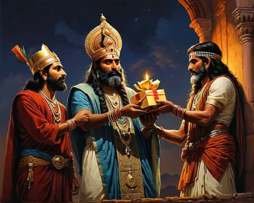 pandavas,gurudas,rakshasas,gurudwaras,vaishnavites,khalsa,Illustration,Realistic Fantasy,Realistic Fantasy 32