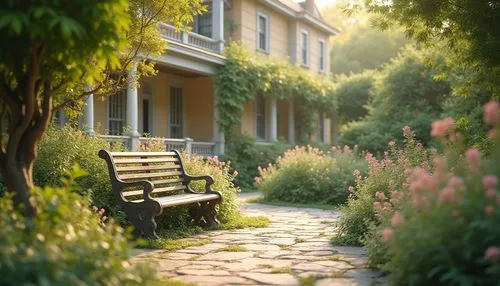 garden bench,cottage garden,giverny,provence,summer cottage,home landscape,idyll,english garden,idyllic,provencale,bench,benches,terrace,towards the garden,gardens,country cottage,wooden bench,stone bench,pathway,bloomgarden,Photography,General,Realistic